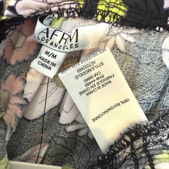 Afrm Waverly medium smocked floral puff sleeve cropped top TB 3037 - Picture 4 of 10